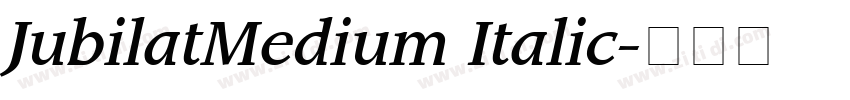 JubilatMedium Italic字体转换